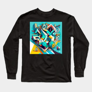 Colorful Shapes 3 Long Sleeve T-Shirt